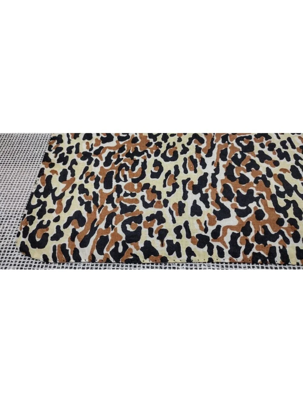 Vintage 50s 60s Silk Leopard Scarf Handkerchief 17 inches UNISEX Mod Rockabilly
